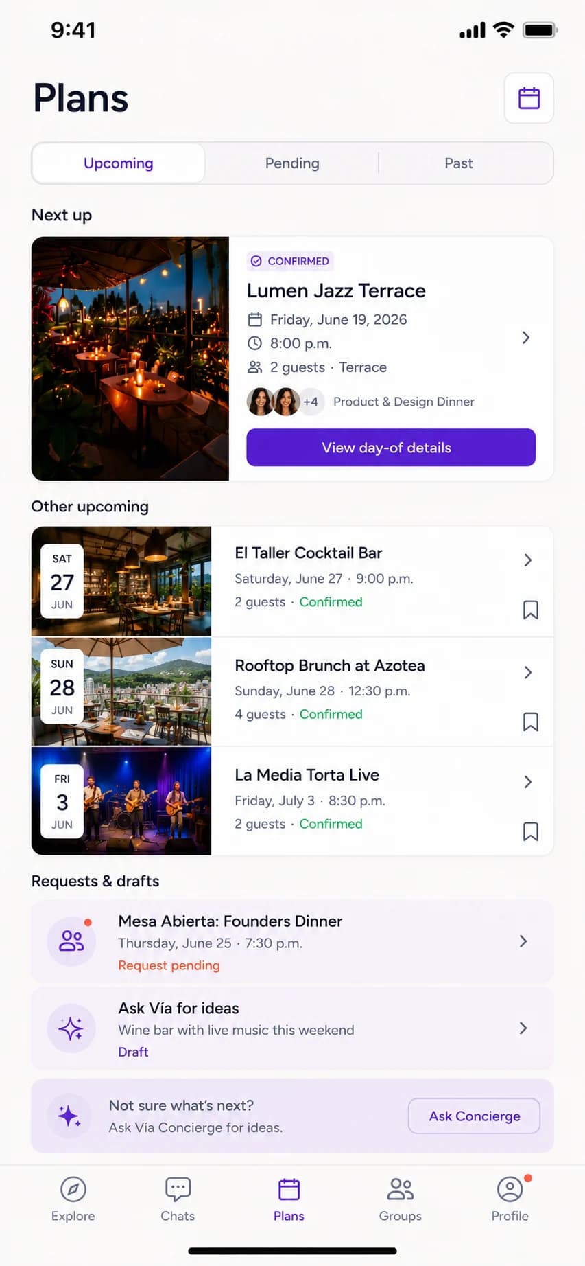 Overview of upcoming plans in Out!